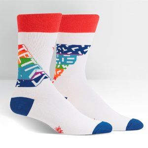 2 For $20 Tetris® Retro Logo Crew Socks White
